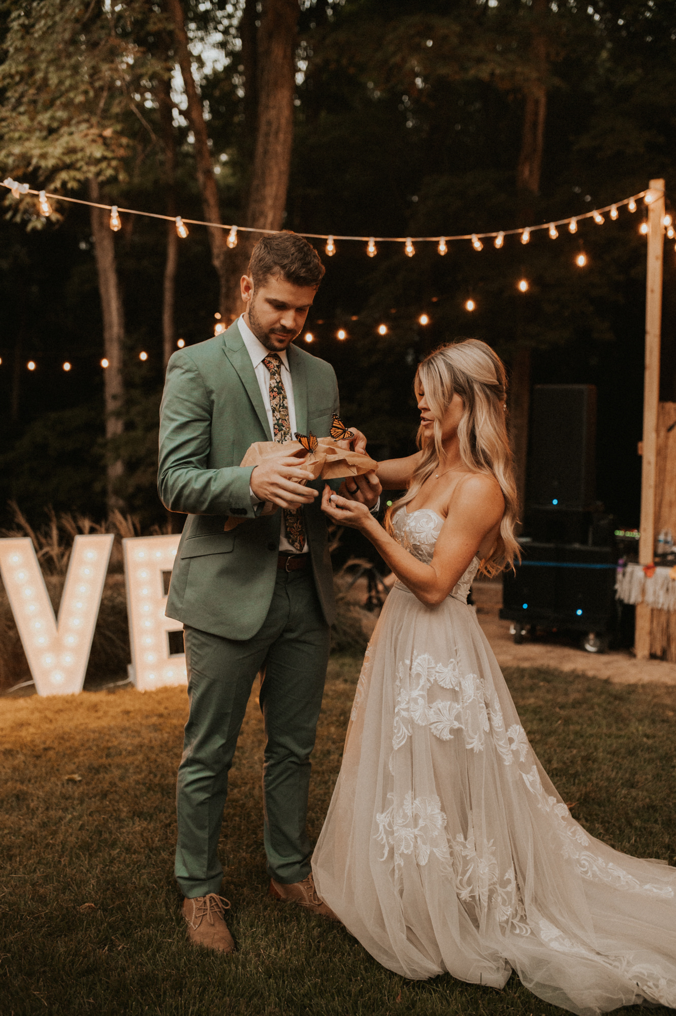 Haley + Adam / Private Estate backyard wedding Evansville, IN wedding