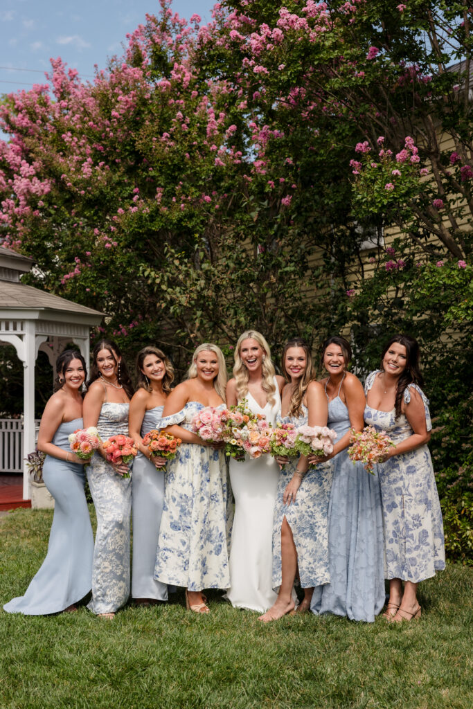 Birkby house wedding, virginia wedding, bridesmaids dresses, leesburg va wedding