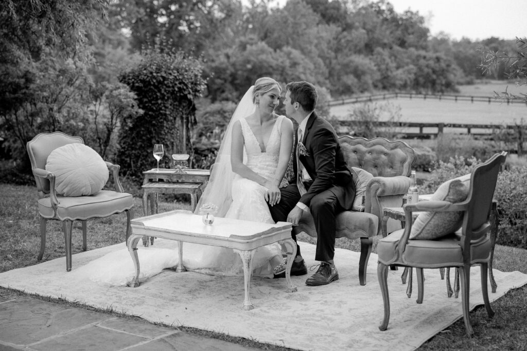 black and white outdoor wedding, goodstone inn wedding