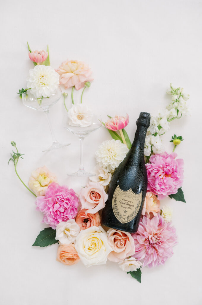 dom perignon champagne, wedding champagne bottle