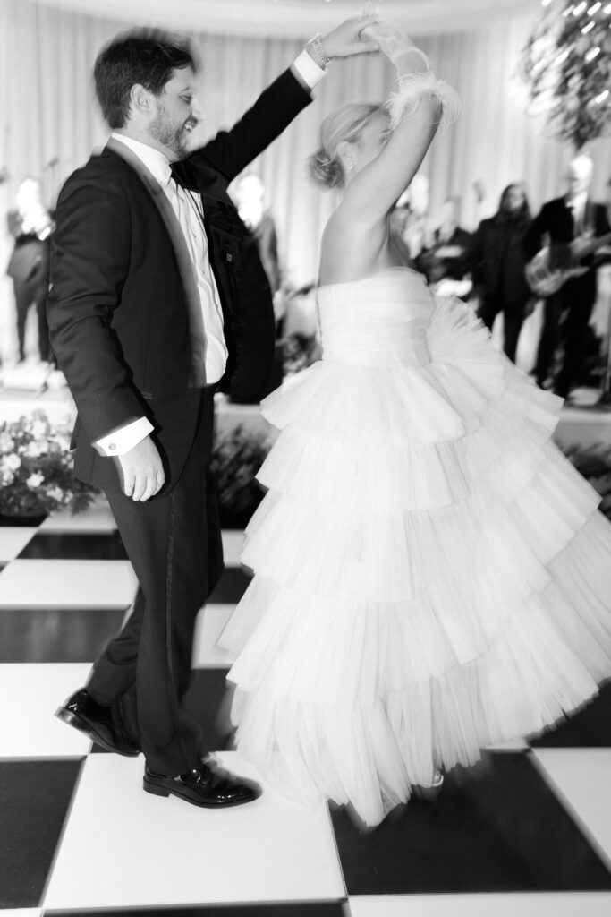 army navy country club wedding, washington d.c. luxury wedding planner and designer, washington d.c. wedding, pink wedding, summer wedding, wedding reception, bride and groom, bridal dress, tulle layered bridal dress