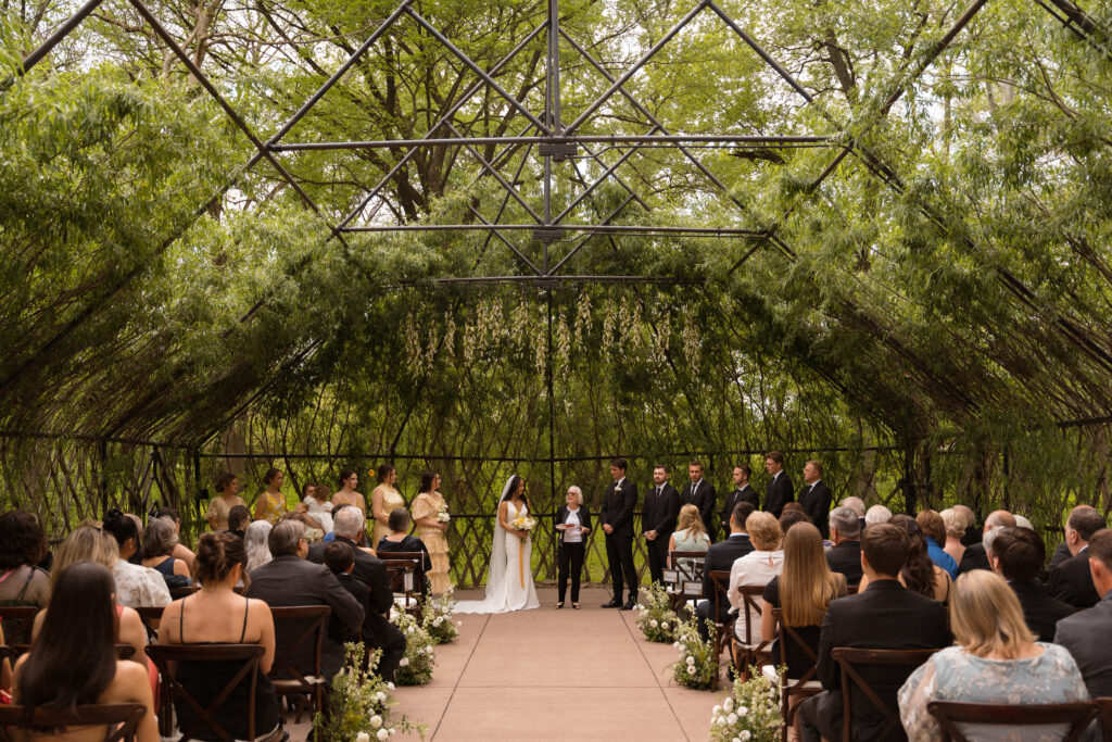 Black Iris Estate, Carmel indiana wedding venue, green and white wedding ceremony, outdoor wedding, outdoor ceremony,