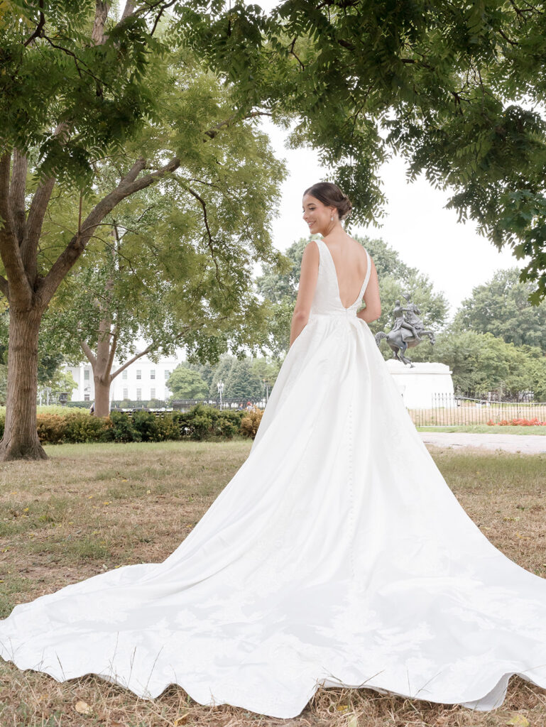 National Museum of Women in the Arts wedding, bride, bridal dress, wedding gown