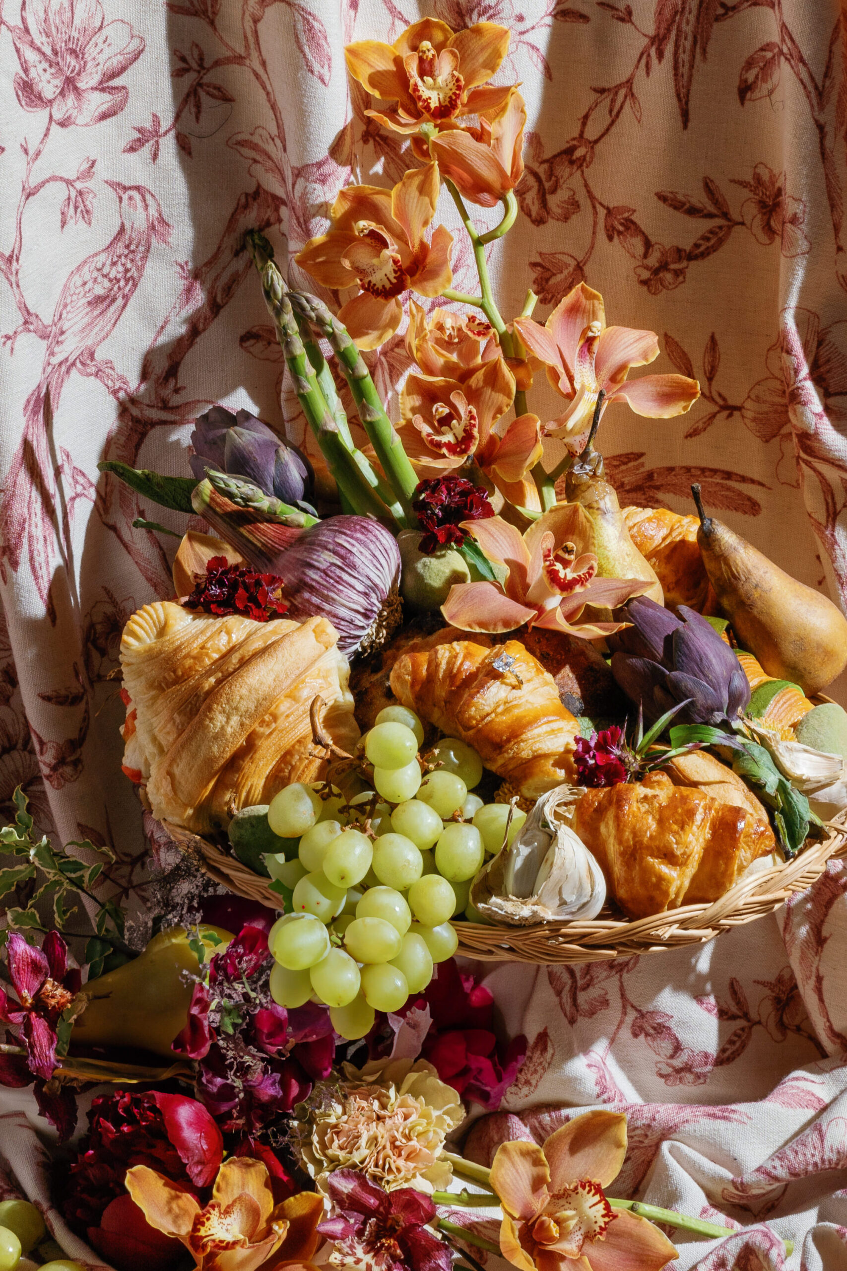 france wedding venue, burgundy wedding venue, french castle wedding venue, wedding planning and design, destination planner, france wedding, burgundy france, wedding tablescape, wedding tablescape design, bridal gloves, croissant, ring in croissant, wedding details