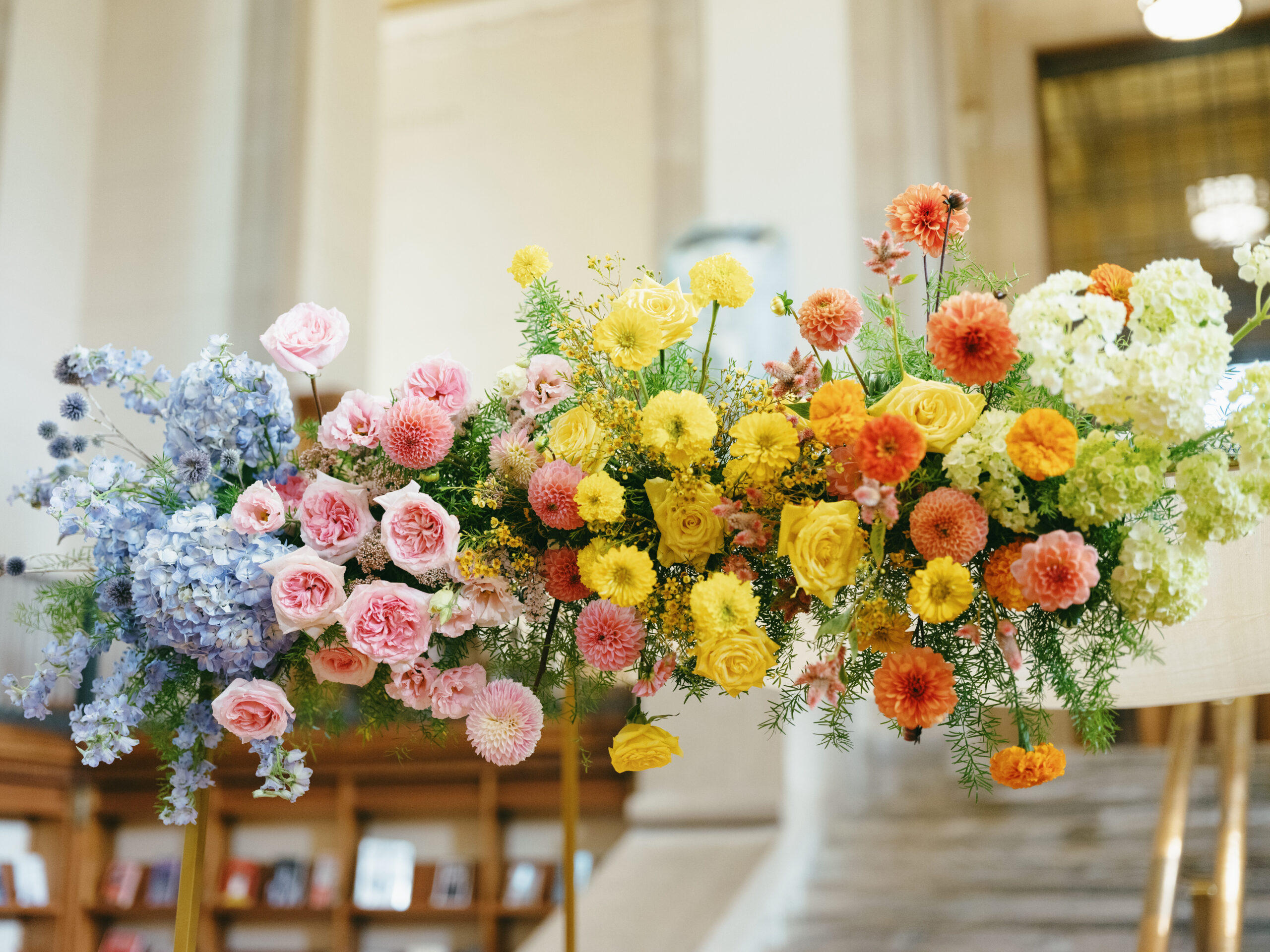 Monochromatic Wedding in Indiana, Indianapolis || colorful wedding, wedding, library wedding, indoor wedding, indoor reception, indoor ceremony, jewish wedding, chuppah, indiana wedding, library wedding, wedding ceremony, wedding reception, wedding planning, luxury wedding planner, luxury wedding, wedding design and planning, wedding planner, virginia wedding planner, dc wedding planner, maryland wedding planner, international wedding planner, florida wedding planner, destination wedding planner