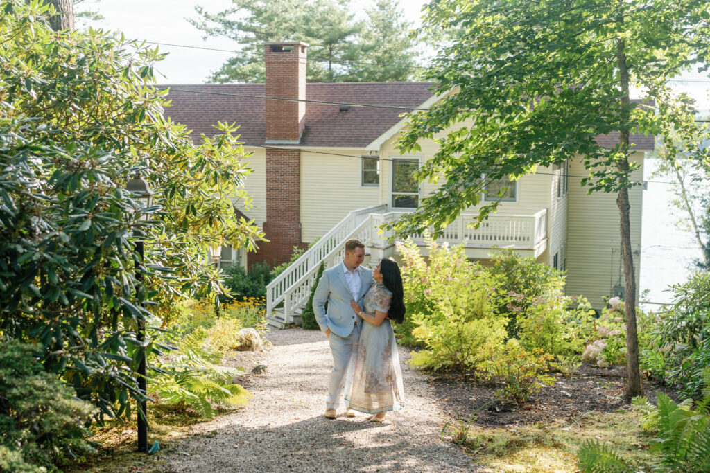 engagement shoot, lake winniesaukee, zimmerman dress, bridal engagement shoot, luxury wedding planner, luxury wedding photographer, groom engagement outfit