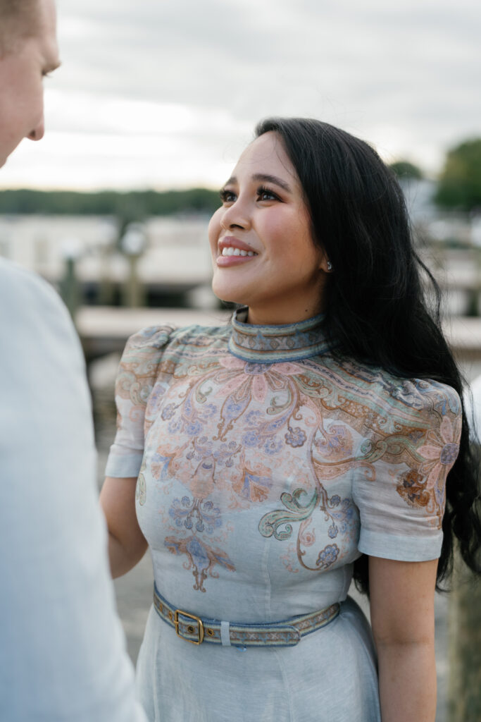 engagement shoot, lake winniesaukee, zimmerman dress, bridal engagement shoot, luxury wedding planner, luxury wedding photographer