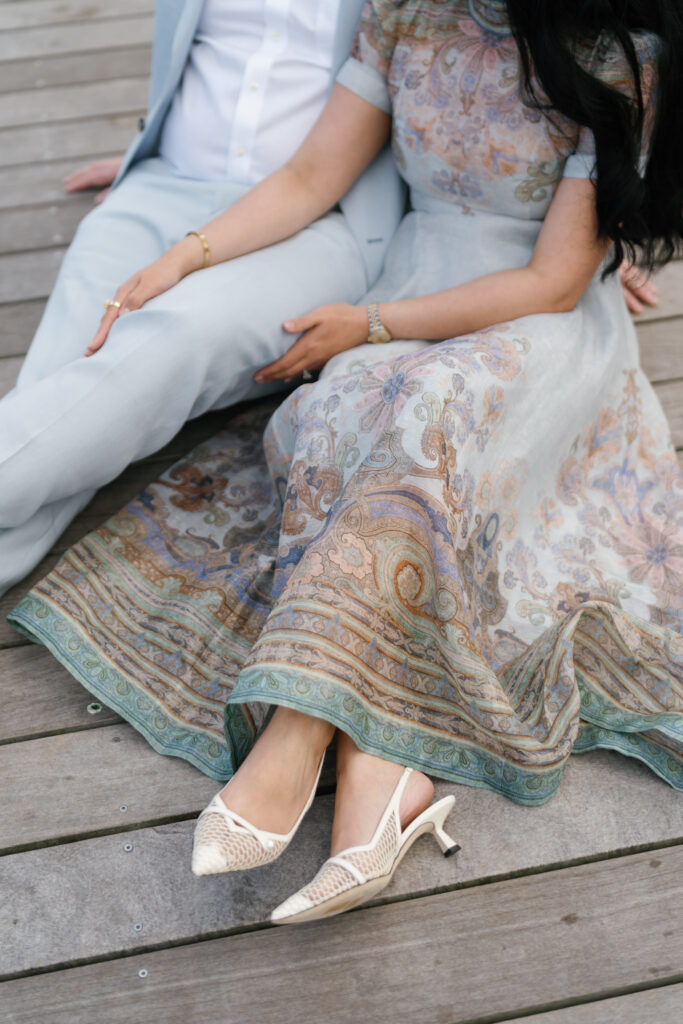 engagement shoot, lake winniesaukee, zimmerman dress, bridal engagement shoot, luxury wedding planner, luxury wedding photographer, jimmy choo heels