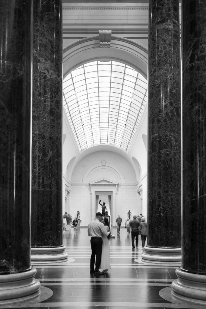 museum engagement shoot, bride and groom, engagement photoshoot, washington dc wedding planner, washington dc engagement shoot