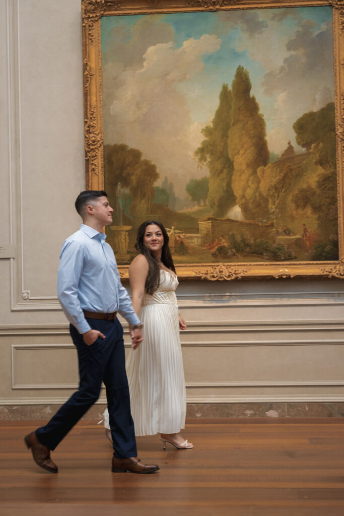 museum engagement shoot, bride and groom, engagement photoshoot, washington dc wedding planner, washington dc engagement shoot