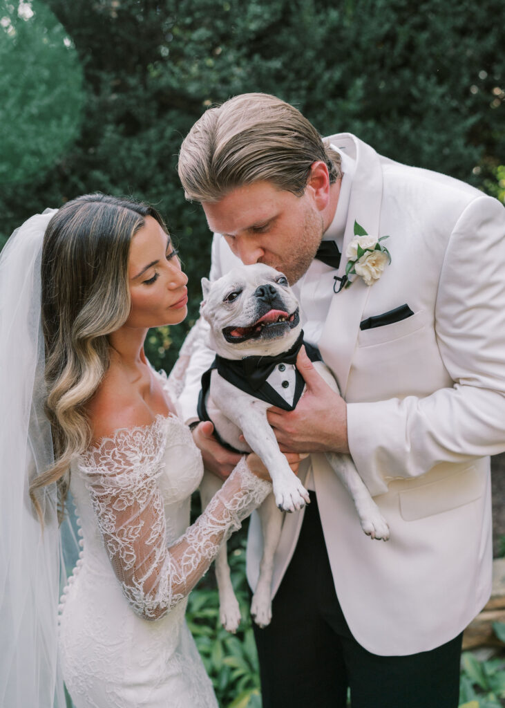 bride and groom, dog in wedding, wedding reception, wedding planner, outdoor wedding, outdoor ceremony, outdoor reception, tented wedding, luxury wedding planner, luxury wedding, wedding design and planning, wedding planner, virginia wedding planner, dc wedding planner