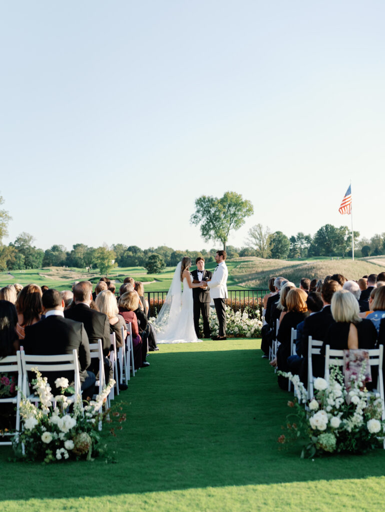 luxury wedding planner, luxury wedding, wedding design, wedding day details, wedding ceremony, wedding ceremony florals, congressional country club wedding