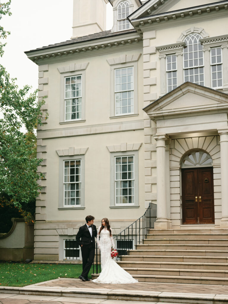 wedding british vogue shoot, bride and groom, bridal dress