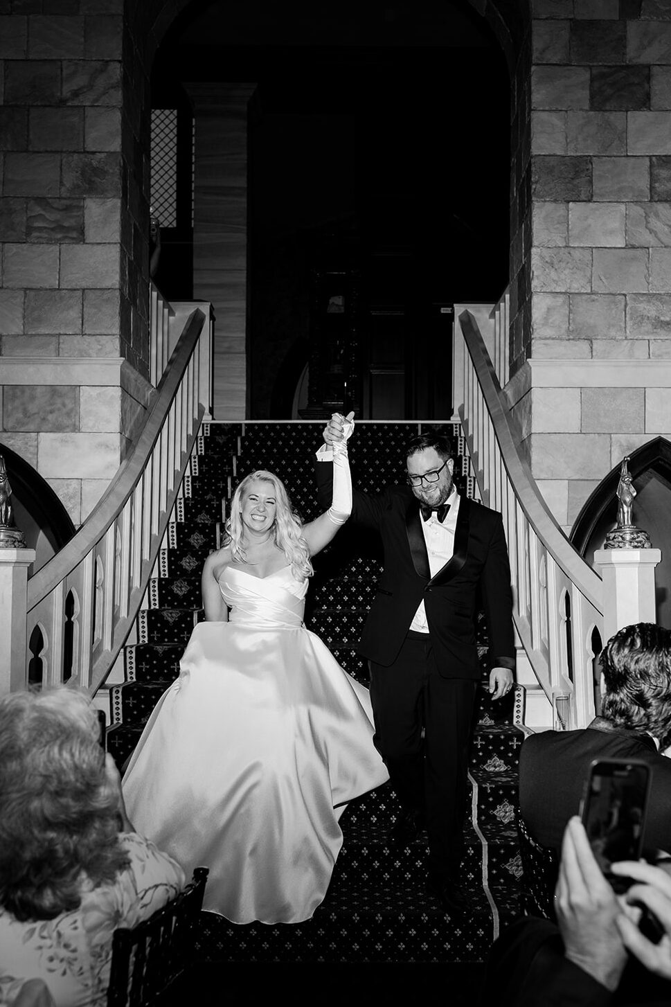 dover hall wedding, wedding reception, bride and groom