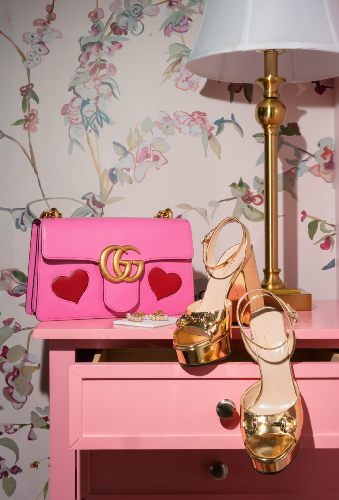 gucci heels, gucci purse, valentines day wedding, the riggs dc
