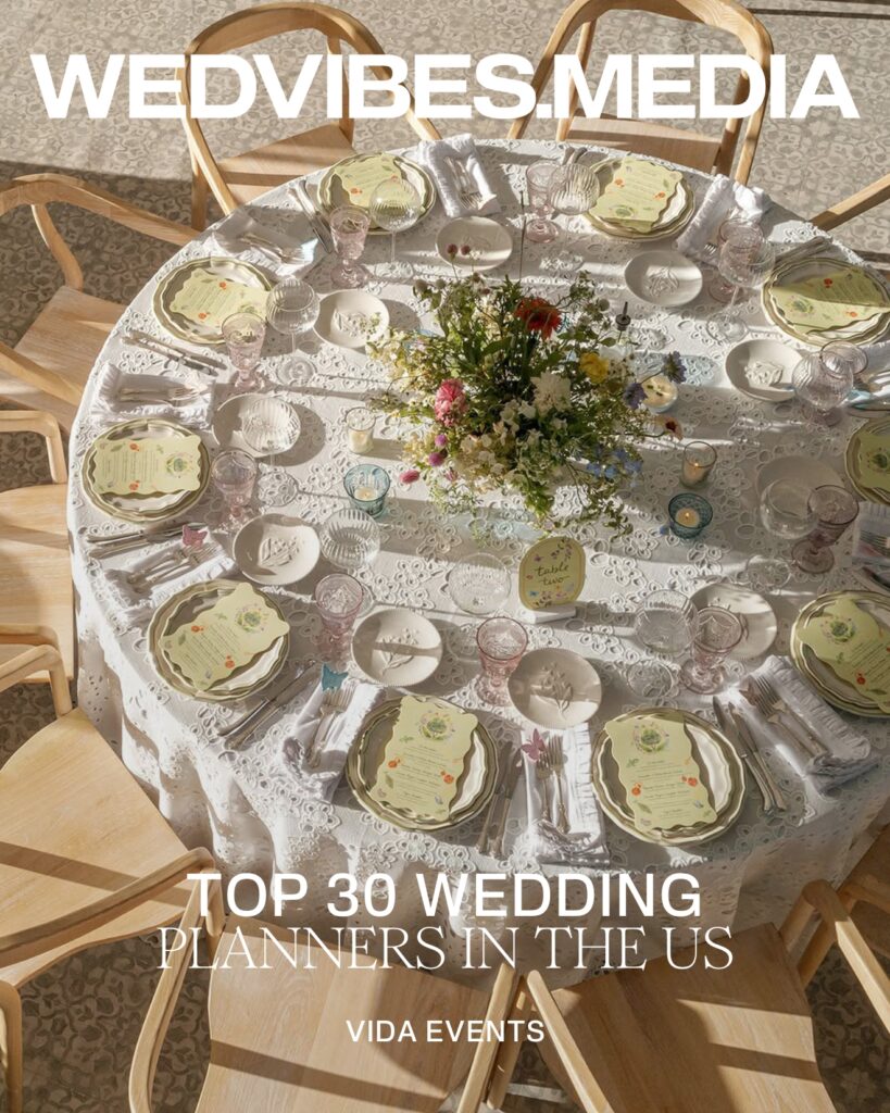 Top 30 Wedding Planners in the US, vida events, best wedding planner in the us, best wedding planner in virginia, best wedding planner in the dmv, best wedding planner in 2025, wed vibes