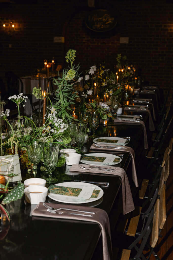 people magazine featured wedding, kobie turner wedding, virginia wedding planner, white and green wedding, vida events wedding, reception tablescape, wedding reception