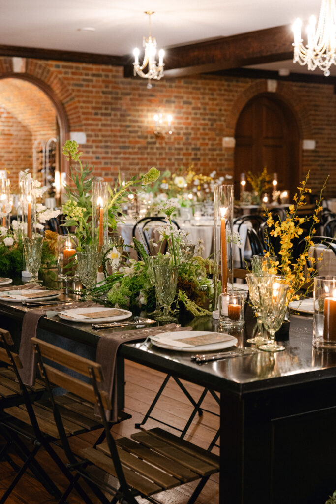 people magazine featured wedding, kobie turner wedding, virginia wedding planner, white and green wedding, vida events wedding, reception tablescape, wedding reception