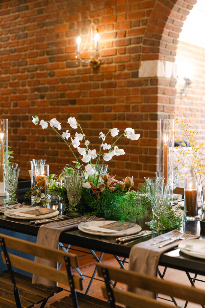 people magazine featured wedding, kobie turner wedding, virginia wedding planner, white and green wedding, vida events wedding, reception tablescape, wedding reception