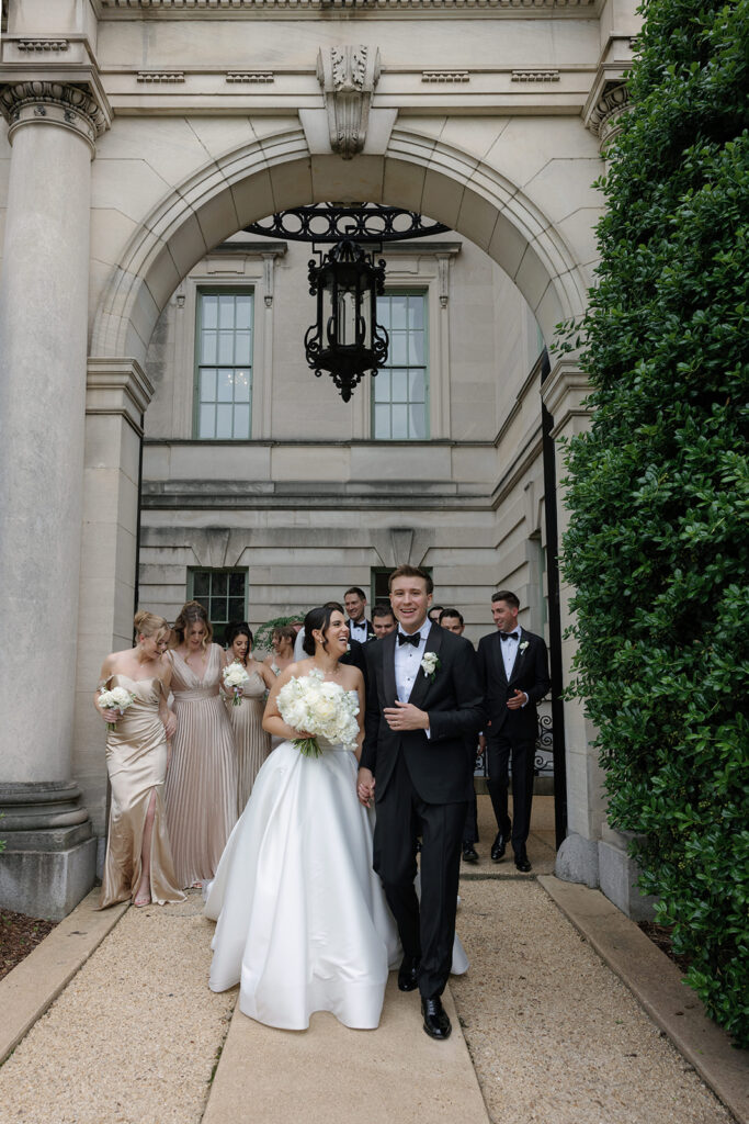 larz anderson wedding, washington dc wedding, bride and groom, vida events wedding