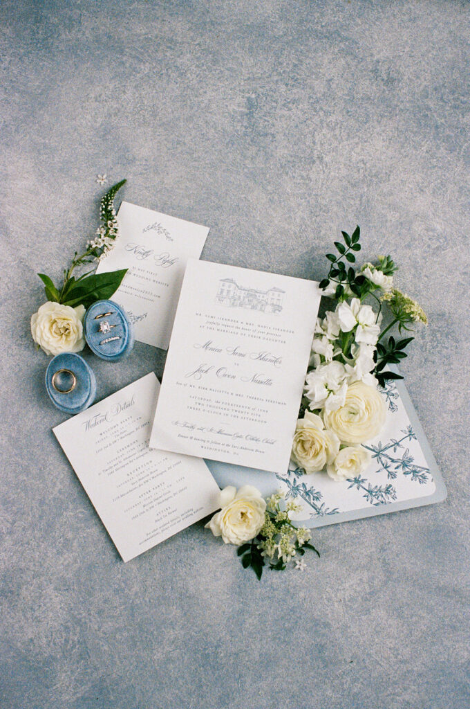 larz anderson wedding, washington dc wedding, wedding invitation