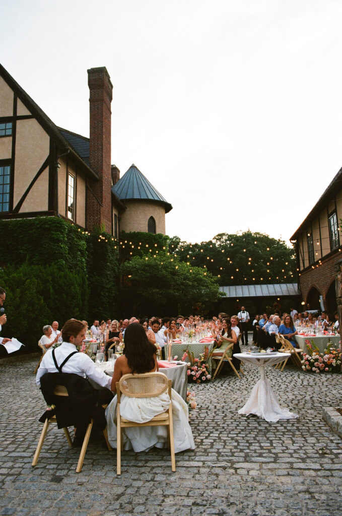 virginia wedding planner, richmond wedding venue, dover hall wedding, outdoor wedding, al fresco wedding, pastel wedding, pastel wedding flowers, outdoor reception, reception tablescape, wedding tablescape, bride and groom