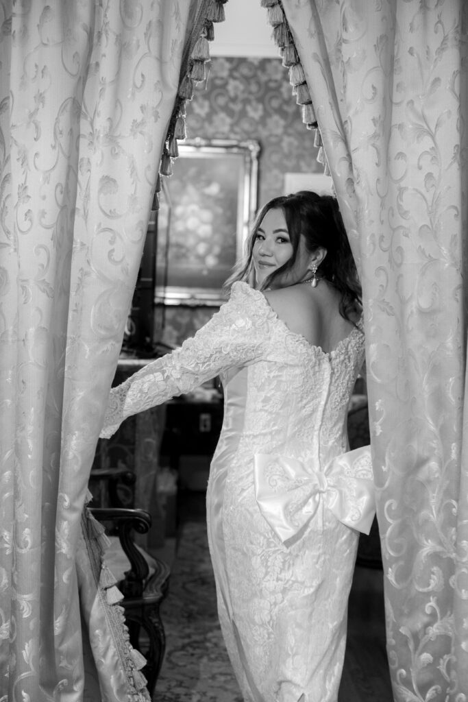 vintage wedding dress, reception dress, gramercy mansion wedding, vintage wedding, Maryland wedding, wedding reception