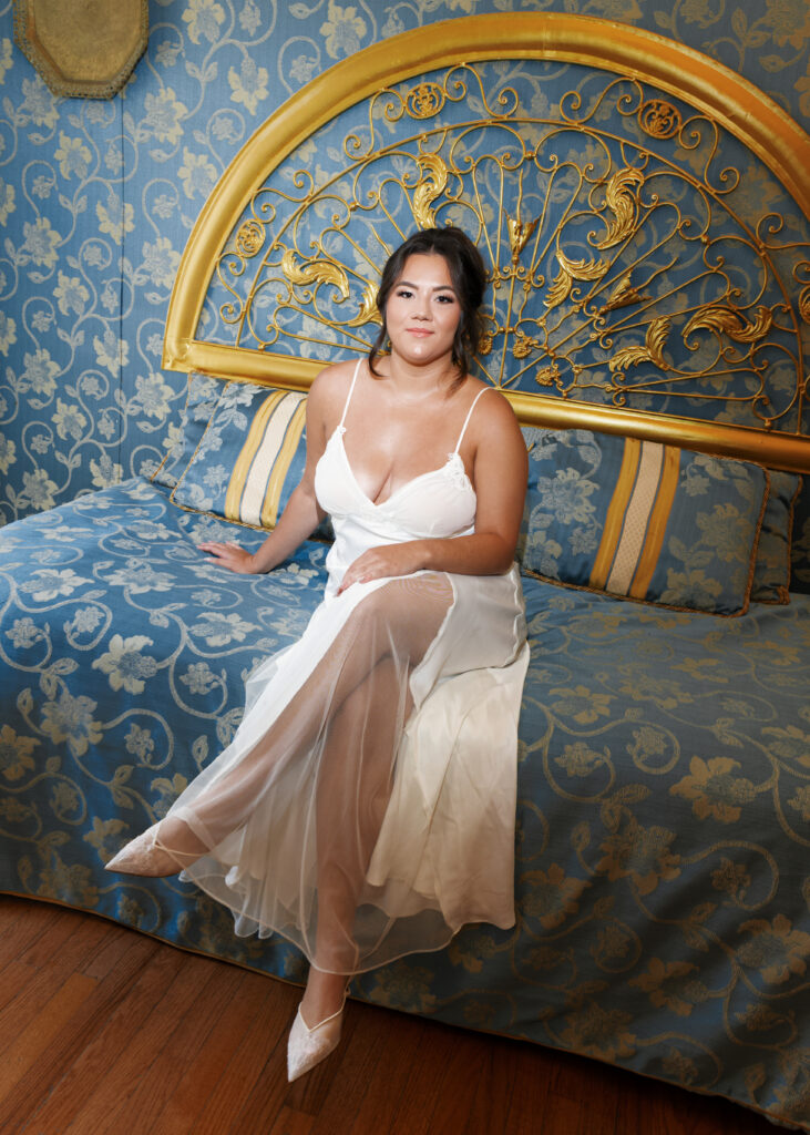 bride getting ready dress, vintage getting ready dress