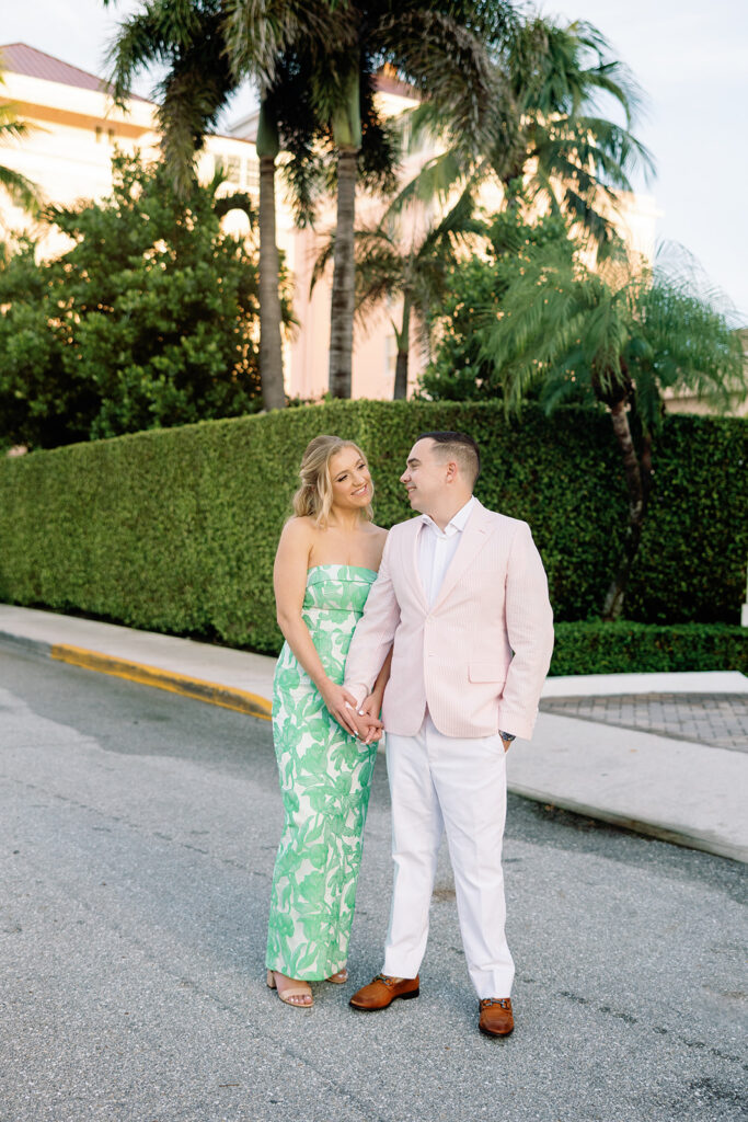 palm beach engagement shoot, the colony hotel engagement shoot, colony hotel wedding, engagement shoot, bride and groom, engaged, palm beach florida engagement