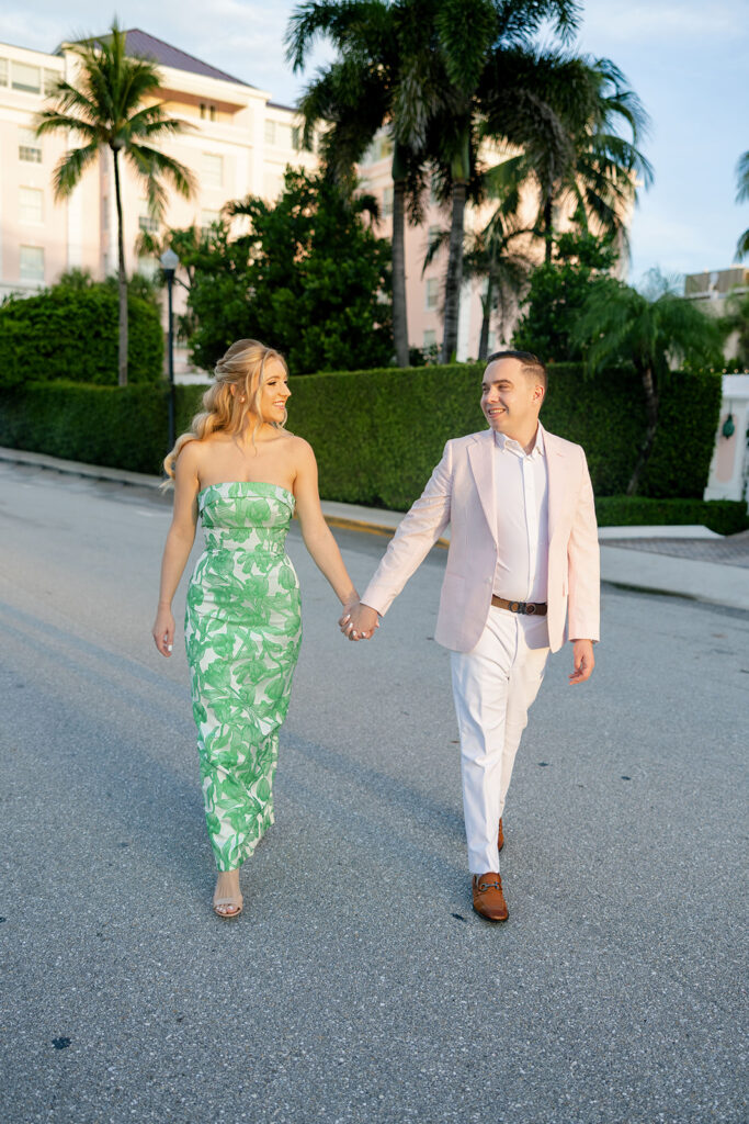 palm beach engagement shoot, the colony hotel engagement shoot, colony hotel wedding, engagement shoot, bride and groom, engaged, palm beach florida engagement