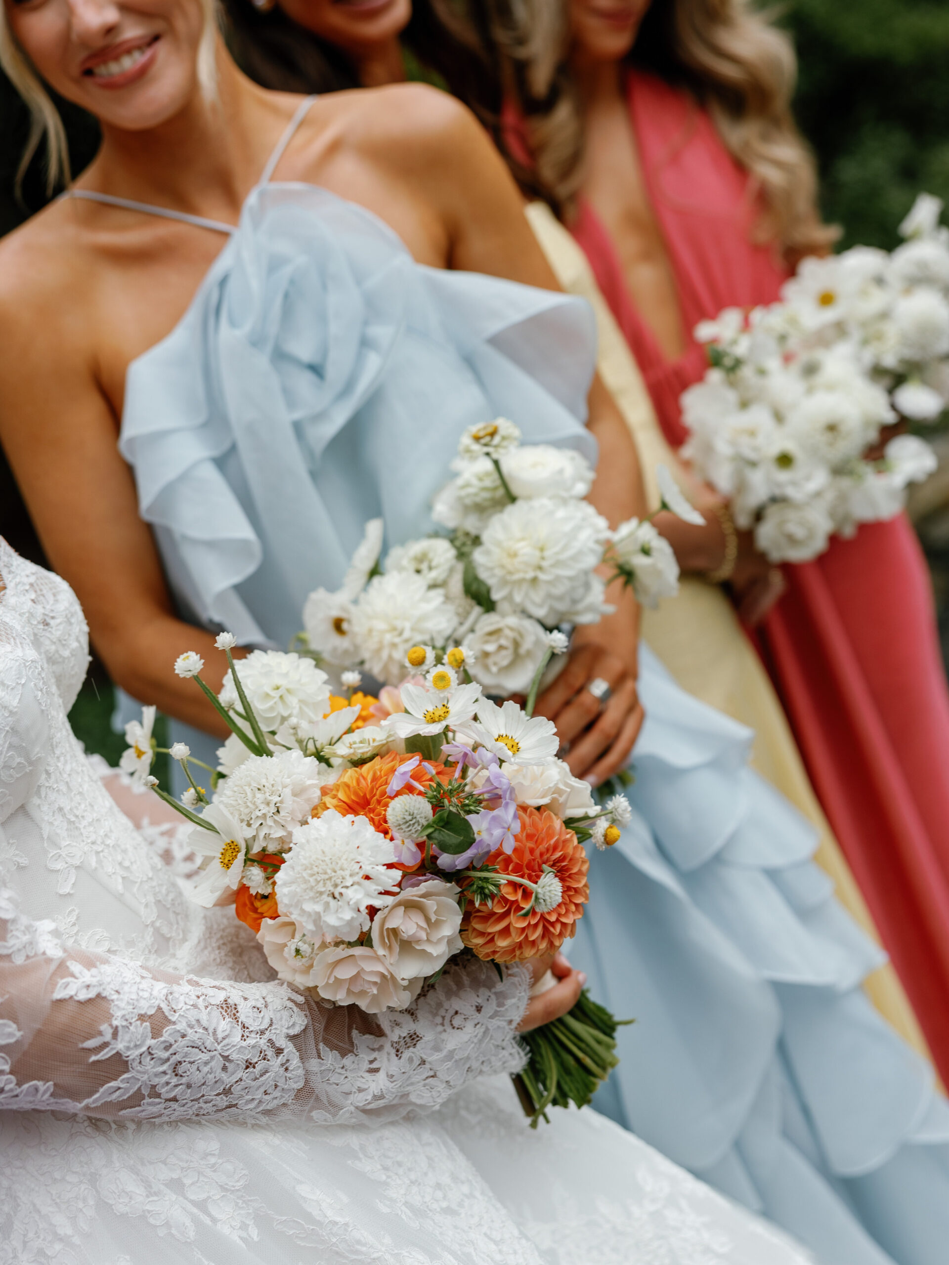 goodstone inn wedding, tented wedding, virginia wedding, luxury wedding, luxury wedding planner, orange wedding, bride and bridesmaids, bridal bouquet, outdoor wedding