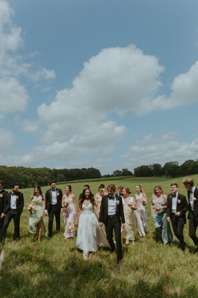 virginia wedding planner, richmond wedding venue, dover hall wedding, outdoor wedding, al fresco wedding, pastel wedding, pastel wedding flowers, bride and groom, bridal party