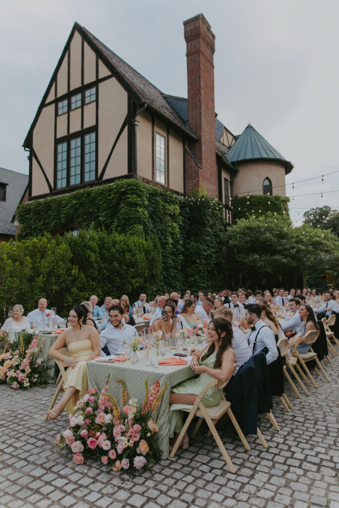 virginia wedding planner, richmond wedding venue, dover hall wedding, outdoor wedding, al fresco wedding, pastel wedding, pastel wedding flowers, outdoor reception, reception tablescape, wedding tablescape, wedding reception, summer wedding